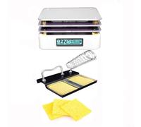 SPORTARC Mini soporte de placa caliente para soldador de ahorro de energía, mini precalentador de placa caliente para soldadura de placa PCB, placa de calefacción concentrada