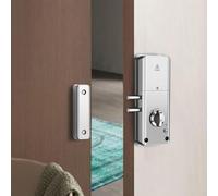 SPORTARC para Tuya cerradura de puerta inteligente invisible, cerradura de puerta antirrobo, cerradura inteligente electrónica, aplicación de tarjeta/desbloqueo por APP, cerradura de puerta invisible
