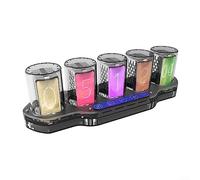 SPORTARC Reloj de tubo Nixie de imitación RGB reloj creativo 16 millones de colores, ajustes de modo RGB LED reloj de tubo colores ajustables con 24 horas para mesa dormitorio