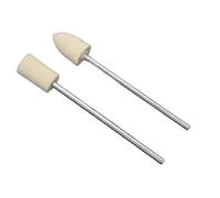 SPORTARC Ruedas de pulido de lana para herramientas rotativas, juego de cabezales de molienda de fieltro de 65 mm, para herramientas rotativas Dremel y similares, kit de 14 piezas, pulido de vidrio y