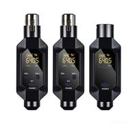 SPORTARC Sistema de transmisor inalámbrico XLR de micrófono dinámico para una integración y rendimiento de audio sin problemas (1 en 2)