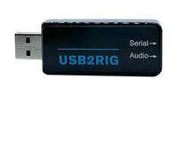SPORTARC Tarjeta de sonido USB, controlador PTT, interfaz de radio Ham para AUDIO2RIG, adaptador de audio aislado para Yaesu ICOM, conector USB compacto