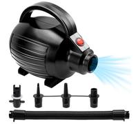 SportBob Bomba de Aire Eléctrica 600W para Inflar y Desinflar | 4 Boquillas Electric Pump Inflador Hinchable para Colchones, Barcas, Botes, Piscinas y Artículos Deportivos | 220-240V