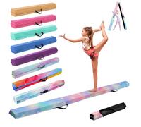 SportBob Viga de Equilibrio Gimnasia 270 cm, Barra de Gimnasia Plegable Portátil para Entrenamiento con Base de Goma Antideslizante para Niños, Principiantes y Gimnastas Profesionales
