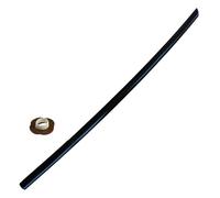 Sportech Italia - Bokken de madera Suburito, Bokuto con Tsuba - Entrenamiento para Aikido, Iaido, Kobudo, Kendo (madera negra)