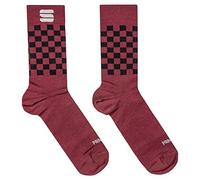 Sportful 1121543 CHECKM WINTER SOCKS Socks Unisex RED WINE BLACK S