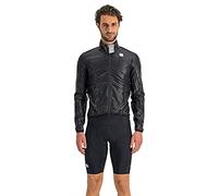 Sportful Hot Pack Easylight Jacket I Chaqueta Ligera, Resistente al Viento, Repelente al Agua, Chaqueta Plegable para Ciclismo, Negro -, XX-Large