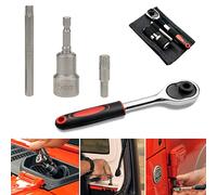 Sporthfish Hard Top Screws Door Removal Torx Set Tool Kit Compatible for 2007-2024 Jeep Wrangler JK JL Gladiator Rubicon Sahara Sports 2/4 Door Replace 68361574AB 82214166AB - Red
