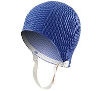 Sporti Gorro de natación de Burbujas con Correa de Barbilla (Azul Marino)