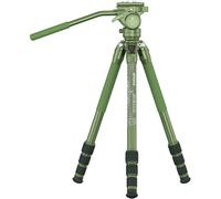 Sirui SP004+G5X Trípode de aluminio con cabezal panorámico para vídeo / compatible con Arca Swiss verde mate