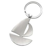 Sportigo ® Llavero de barco de vela en color plateado/barco vela marinero vacaciones envío capitán colgante regalo