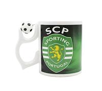 Sporting Clube de Portugal SCP - Taza con bola en asa y caja de regalo