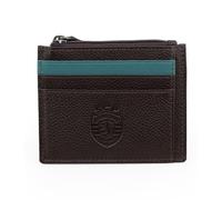 Sporting CP Cartera y Llavero de Cuero Genuino, marrón, 10×6.7×1.8 cm, Contemporáneo