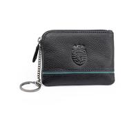 Sporting CP Genuine Leather Coin-Holder with Key-Ring (Black)