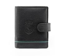 Sporting CP - Tarjetero de piel auténtica con funda RFID de aluminio, Negro , 10×6.7×1.8 cm, Contemporáneo