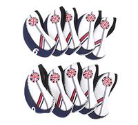 Sporting Equipment Headcovers 10 Pack | Excellent Cloth Putter Protection | Dual Color Design for Easy Identification/Sports/Travel | Lightweight & Portable Head Cover Set (Dark Blue)