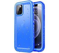 SPORTLINK Funda para iPhone 12 Pro MAX Impermeable Antigolpes - 360 Grados Militar Integral [IP68 Waterproof Sumergible] Carcasa Antigolpes Acuatica con Pantalla/Camara Proteccion(Azul)