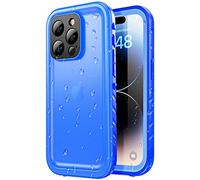 SPORTLINK Funda para iPhone 14 Pro Impermeable Antigolpes - 360 Grados Militar Integral [IP68 Waterproof Sumergible] Carcasa Antigolpes Acuatica con Pantalla/Camara Proteccion(Azul)