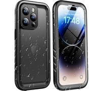 SPORTLINK Funda para iPhone 14 Pro MAX Impermeable - 360 Grados Antigolpes Militar Integral Protector [IP68 Waterproof Sumergible] Carcasa Estanca Acuatica con Templado Pantalla/Camara Proteccion