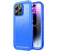 SPORTLINK Funda para iPhone 14 Pro MAX Impermeable Antigolpes - 360 Grados Militar Integral [IP68 Waterproof Sumergible] Carcasa Antigolpes Acuatica con Pantalla/Camara Proteccion(Azul)