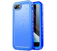SPORTLINK Funda para iPhone SE 2020/2022 iPhone 8/7 SE2 SE3 Impermeable Antigolpes - 360 Grados Militar Integral Protector [IP68 Waterproof Sumergible] Antigolpes con Pantalla/Camara Proteccion(Azul)