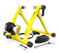 Sportneer Turbo Trainer - Entrenador de bicicleta con 6 ajustes de resistencia, soporte magnético de acero y rueda de reducción de ruido