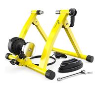 Sportneer Turbo Trainer - Entrenador magnético de bicicleta estacionario para ruedas de 26 a 28 pulgadas y 700 C, soporte de bicicleta ajustable de 6 niveles para conducción en interiores con palanca