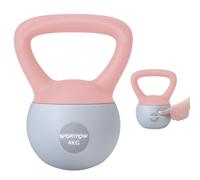 SPORTNOW 4/6/8/10/12 kg Pesa Rusa Soft Kettlebell Mango Antideslizante | Relleno de Arena Metálica, para Entrenamiento Culturismo en Casa, Gimnasio