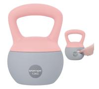 SPORTNOW 4/6/8/10/12 kg Pesa Rusa Soft Kettlebell Mango Antideslizante | Relleno de Arena Metálica, para Entrenamiento Culturismo en Casa, Gimnasio