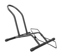 SPORTNOW Aparcamiento para Bicicletas Soporte para Bicicletas de Acero Aparca Bicis de Suelo Portátil para Interior y Exterior 59x41x38 cm Negro