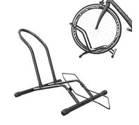 SPORTNOW Aparcamiento para Bicicletas Soporte para Bicicletas de Acero Aparca Bicis de Suelo Portátil para Interior y Exterior 59x41x38 cm Negro