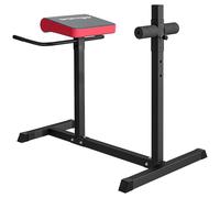 SPORTNOW Banco de extensión de espalda, silla romana, banco de hiperextensión con rodillo de pierna ajustable para entrenamiento de espalda, abdomen y glúteos
