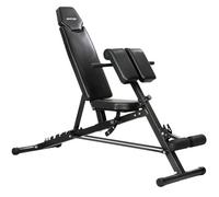 SPORTNOW Banco de pesas ajustable 4-en-1 con extensión de piernas | Banco curl ajustable con asiento y cojín, respaldo de 6 niveles, inclinable. Gimnasio en casa, capacidad 150 kg.