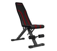 Sportnow banco de pesas ajustable banco de musculación plegable banco de abdominales para entrenamiento de cuerpo completo en hogar gimnasio negro 82 cm
