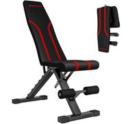 SPORTNOW Banco de Pesas de Musculación Regulable Plegable 250 kg Negro