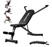 SPORTNOW Banco de pesas plegable con extensión de piernas 300kg