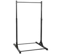 SPORTNOW Barra de Dominadas de Pie con Soporte Power Tower 200 kg Rack de Dominadas con 8 Niveles de Altura Negro Aosom España