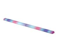 SPORTNOW Barra de Equilibrio Gimnasia Plegable 236 cm Barra de Gimnasia Artística para Niños Entrenamiento en Casa Multicolor