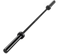 SPORTNOW Barra para pesas, barra olímpica de 180 cm, acero, capacidad 200 kg, negro