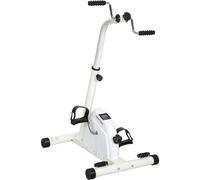 SPORTNOW Bicicleta de entrenamiento para manos, brazos, rodillas y piernas ajustable en altura pantalla LCD 60 x 40 x 86-91 cm blanco