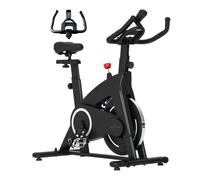 Sportnow Bicicleta Estática Con Volante De Inercia 15 Kg Carga 120 Kg Negro