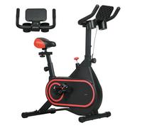 Sportnow Bicicleta Estática Con Volante Inercia 4 Kg Resistencia Ajustable Rojo