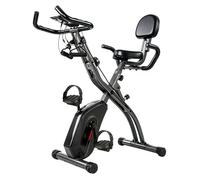 Sportnow Bicicleta Estática Plegable Con 8 Niveles Resistencia Bandas Bluetooth