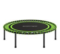 SPORTNOW Cama Elástica Fitness Ø114 cm con Marco de Acero Reforzado para Entrenamiento Piernas Cuerpo Verde y Negro