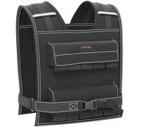 SPORTNOW Chaleco Lastrado 20kg Chaleco de Lastre Ajustable con 20 Paquetes de Peso Banda Reflectante Chaleco Peso para Entrenamiento Fuerza Jogging Negro