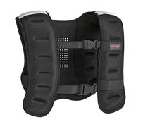 SPORTNOW Chaleco Lastrado 8kg, Chaleco Peso Entrenamiento Transpirable, con 2 Correas Ajustables y Bandas Reflectantes, para Entrenamiento de Fuerza, Jogging, Negro