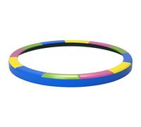 SPORTNOW Cubierta para cama elástica de 366 x 30 cm de diámetro, plegable y portátil, protección para trampolín de jardín de plástico, PE y espuma EPE, multicolor