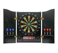 SPORTNOW Diana Electrónica con 6 Dardos de Punta Blanda y 24 Puntas de Repuesto 2 Pantallas LED 25 Juegos y 202 Variaciones