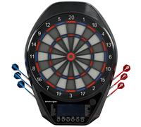 SPORTNOW Diana Electrónica con 6 Dardos y 24 Puntas Blandas Pantalla LED 34 Juegos y 2235 Programas 60,5x45,5x3,6 cm Multicolor