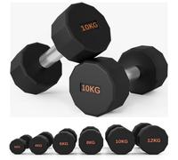 SPORTNOW Dumbbells Set, Hand Weights Pair with 12-Sided Shape and Non-Slip Grip for Men Women Home Gym Workout, 2 x 2kg/2 x 4kg/2 x 6kg/2 x 8kg/2 x 10kg/2 x 12kg